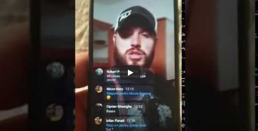 VIDEO EXCLUSIV: COCALAR cu PISTOLUL, LIVE pe Facebook: Trag după Poliție!