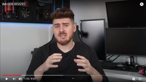 Vloggerul Alexandru Bălan, care a instigat la agresiune asupra minorelor, își cere scuze