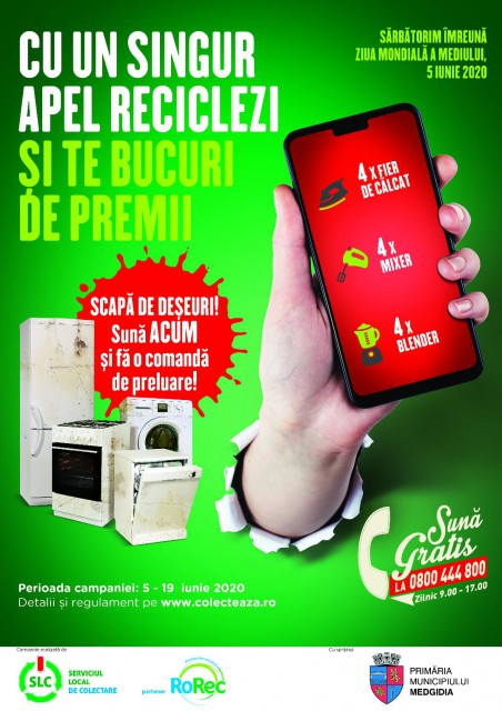 Medgidia: campanie de colectare a deşeurilor electrice