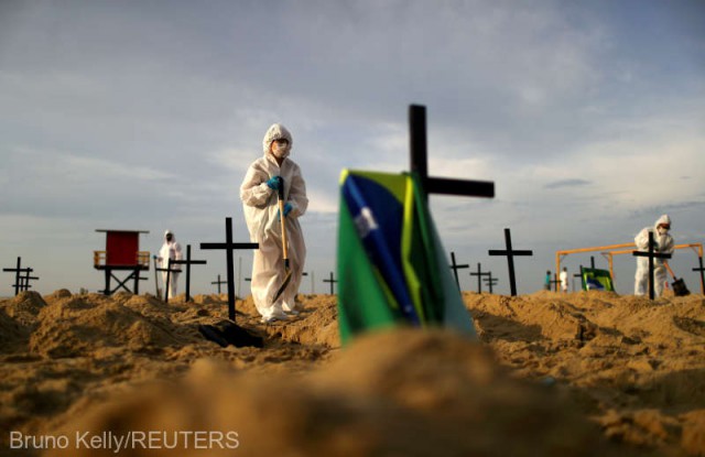Coronavirus: Peste 40.000 de morţi şi 800.000 de cazuri în Brazilia