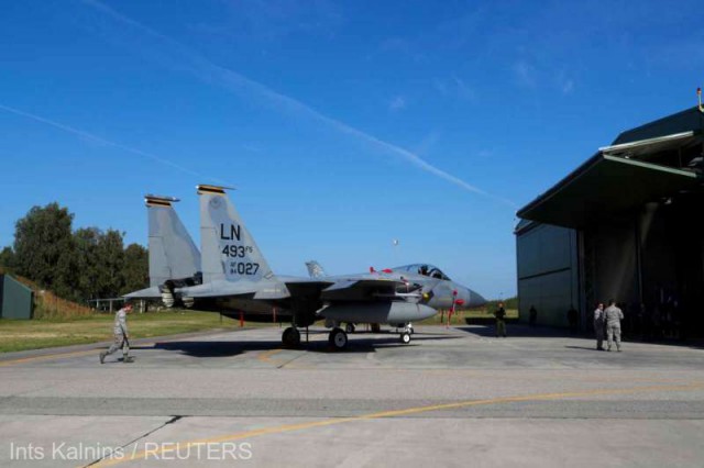 Pilotul avionului de vânătoare F-15, care s-a prăbuşit în Marea Nordului, a decedat