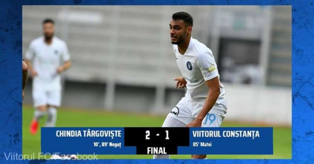 Dinamo a fost învinsă, în deplasare, cu scorul de 1-0, de echipa Chindia Târgovişte, în prima etapă a Ligii I