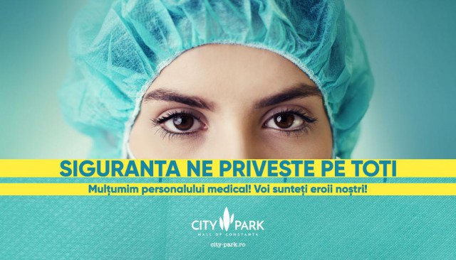 City Park Mall le mulțumește eroilor din sistemul medical local