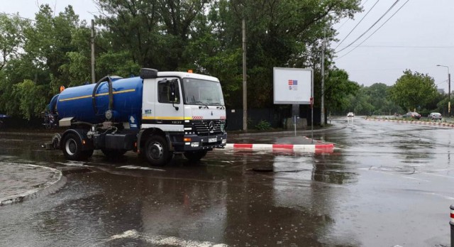 Au căzut cantități însemnate de apă în municipiul Constanța, dar și în județ