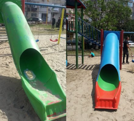 Primăria anunță că REPARĂ spațiile de joacă din Constanța