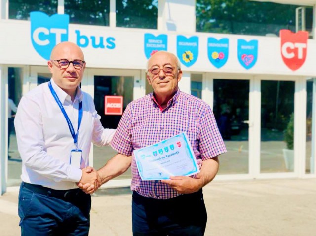 Angajat model. A aniversat 'Nunta de Aur' cu CT Bus