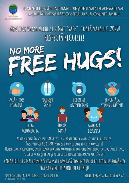 Limanu lansează campania 'No more free hugs'