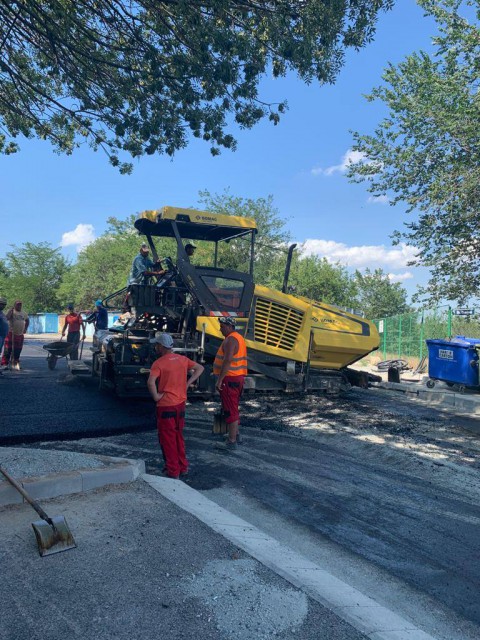 Se lucrează pe strada Energiei din Cernavodă