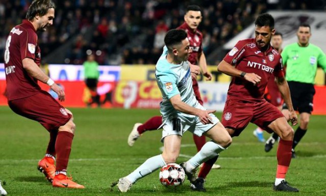 CFR Cluj – Hermannstadt, scor 1-0, în Liga I