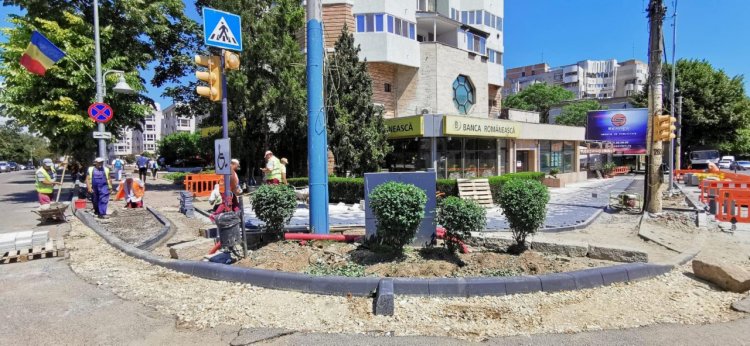 Infrastructură pietonală și rutieră, în curs de reabilitare în mai multe zone din oraș