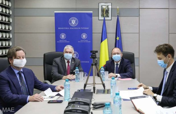 Ministrul Aurescu şi ambasadorul SUA au discutat despre Summitul Iniţiativei celor Trei Mări