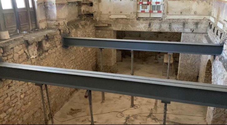 Grinzile construite de Saligny la Cazino au rămas intacte