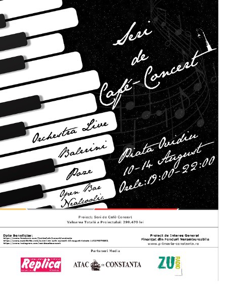 Seri de Cafe-Concert - eveniment în aer liber, la Constanța