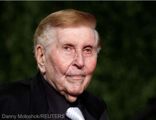 Magnatul american din mass-media Sumner Redstone a încetat din viaţă la vârsta de 97 de ani