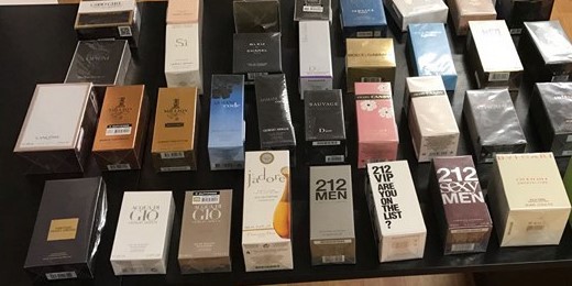 Zeci de PARFUMURI CONTRAFĂCUTE, confiscate de jandarmii constănțeni