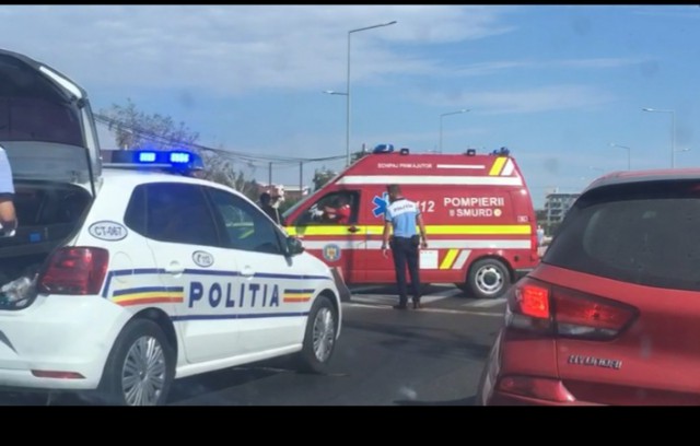 Accident RUTIER în MAMAIA Nord VIDEO