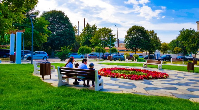 A fost reamenajat parcul din centrul Mangaliei