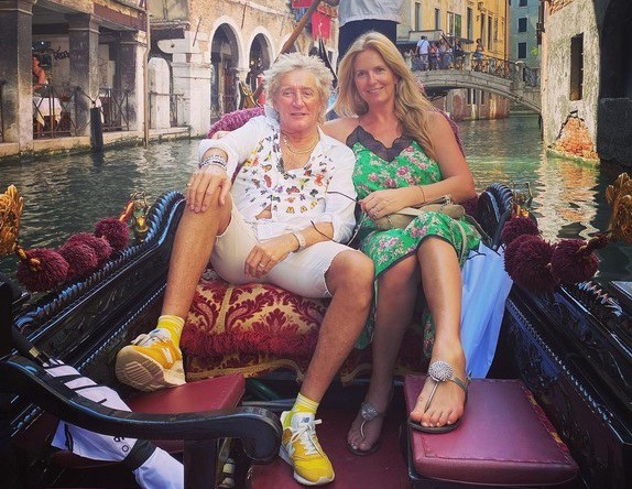 Rod Stewart, vacanță romantică în Veneția cu Penny Lancaster. Cum a surprins-o rockerul pe soția tinerică