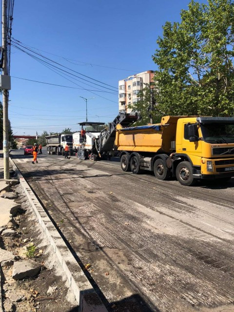 Primăria Cernavodă reabilitează strada Medgidiei