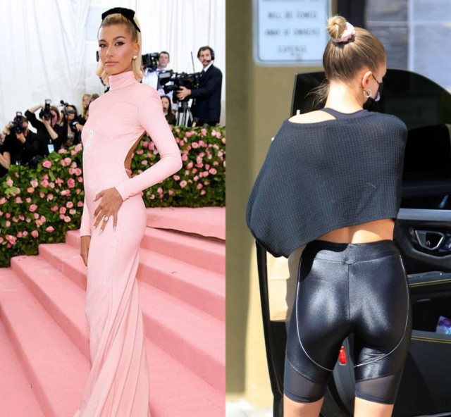 Hailey Bieber a lăsat rochiile elegante deoparte şi a apărut pe stradă într-o ţinută mulată