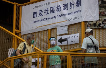 Coronavirus: Hong Kong lansează o campanie gratuită de testare în masă