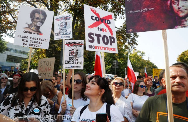 Coronavirus: Manifestaţii „anticorona“ în Germania şi în Polonia
