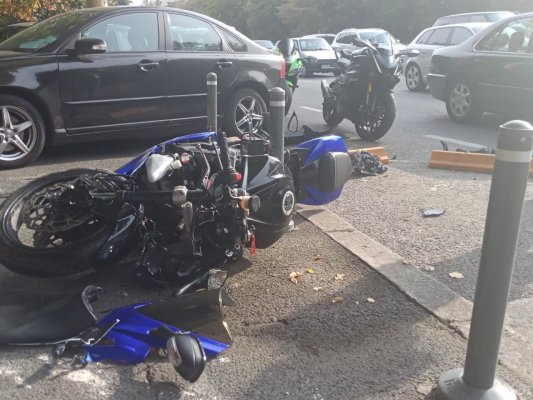 Motociclist rănit pe bulevardul Lăpușneanu
