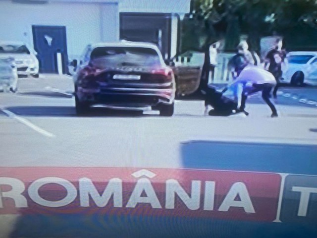 Brigitte, bătută de Florin Pastramă în parcarea unui supermarket