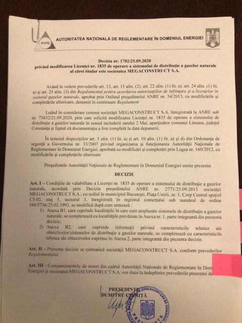 Localitatea 2 Mai, conectată la rețeaua de gaz natural!