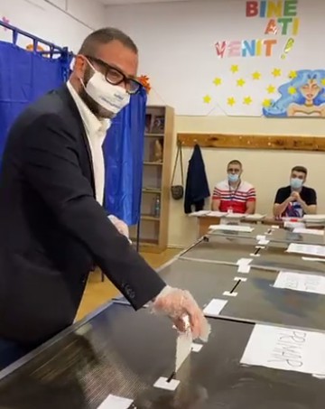 Horia Constantinescu și-a exercitat dreptul la vot VIDEO
