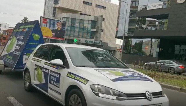 PMP nu s-a ABȚINUT. AMENZI pentru reclame cu MESAJ ELECTORAL, la Constanţa. VIDEO