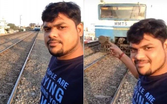 'Selfie-ul pe tren ia vieți, nu like-uri', campanie a polițiștilor constănțeni