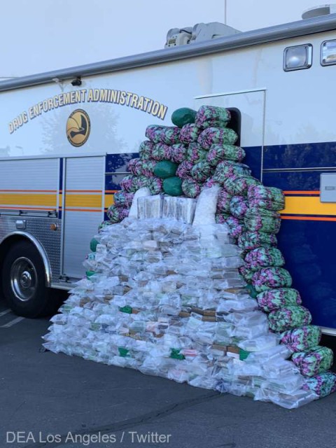 Captură-record de o tonă de metamfetamină în apropiere de Los Angeles