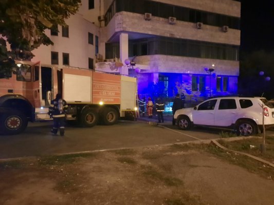 VIDEO! INCENDIU la subsolul sediului ANAF din zona Tomis 3