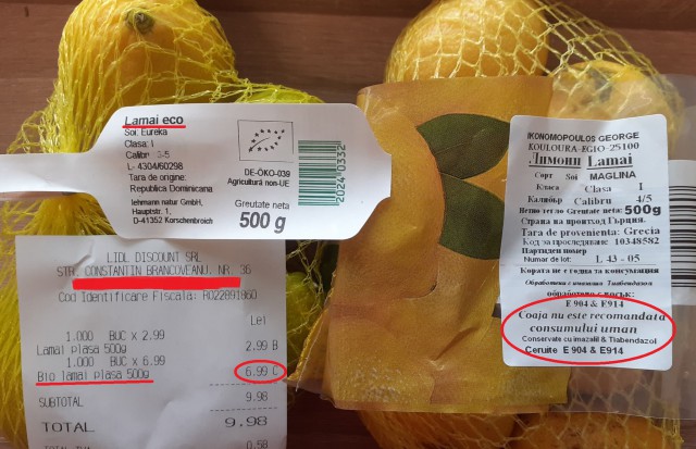 Lămâile tratate cu orthophenylphenol ne pot îmbolnăvi de cancer la vezica urinară!