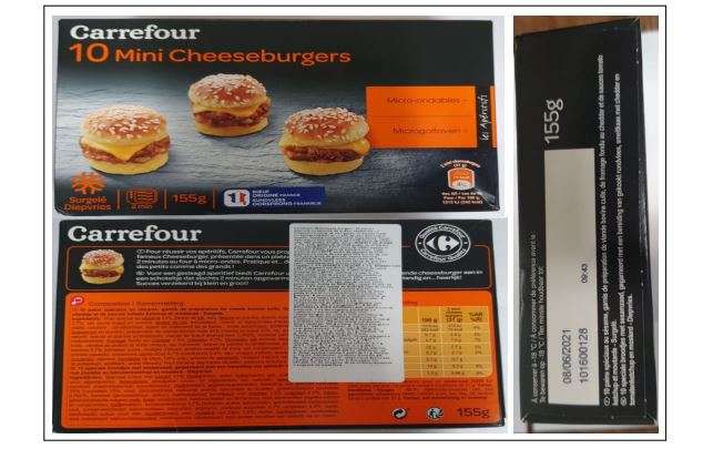 Carrefour retrage de la comercializare Mini Cheesburgers, din cauza prezenţei peste limite a oxidului de etilenă