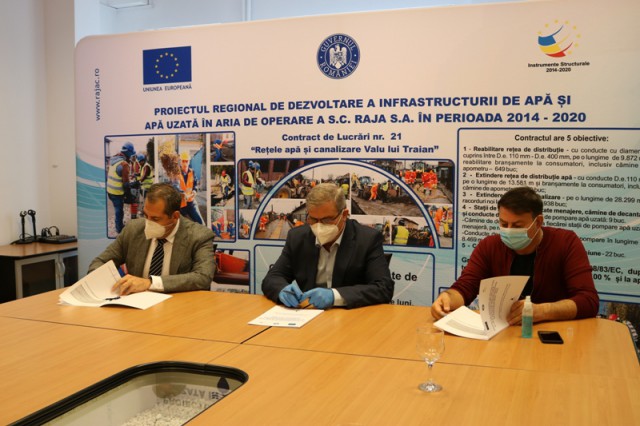 RAJA continuă extinderea și modernizarea rețelelor de apă-canal în aria de operare