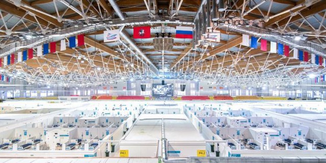 Coronavirus - Nou record de infectări în Rusia. La Moscova, un patinoar, transformat în spital pentru bolnavi
