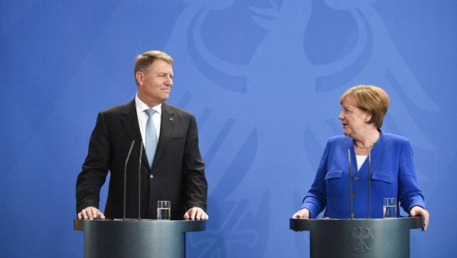 Iohannis, după discuțiile cu Angela Merkel: România susține condiționarea fondurilor UE de statul de drept