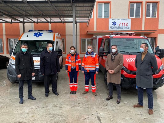 Stelian GIMA, vicepreşedintele CJC, prezent la inaugurarea Substaţiei de Ambulanţă Ovidiu