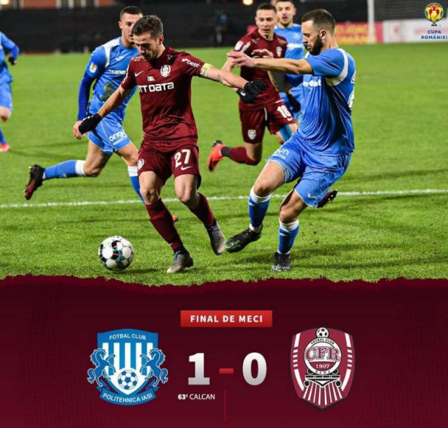 Politehnica Iaşi - CFR Cluj 0-2