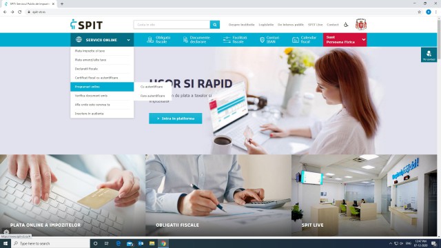 SPIT Constanța pune la dispoziţie cetăţenilor un SERVICIU de PROGRAMĂRI online la ghişee