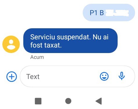 SERVICIUL de PLATĂ prin SMS a PARCĂRILOR a fost SUSPENDAT