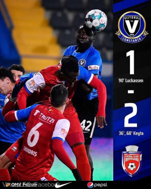 Fotbal - Liga I: FC Viitorul - FC Botoşani 1-2