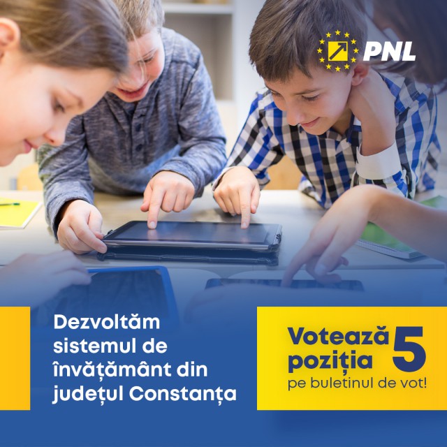 PNL Constanța vrea digitalizarea tuturor manualelor și auxiliarelor didactice