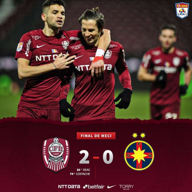 Liga I: Sepsi OSK Sfântu Gheorghe - CFR Cluj 0-1