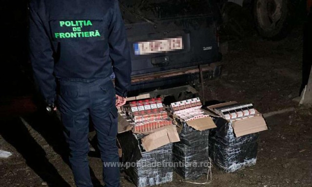 Țigări CONFISCATE în urma unor acţiuni DESFĂȘURATE de poliţiştii de frontieră