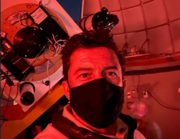 Orlando Bloom a fost la Observatorul Astronomic să vadă conjuncția lui Jupiter cu Saturn