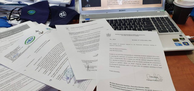 Certificatele și documentele navigatorilor care expiră, PRELUNGITE până la 1 APRILIE