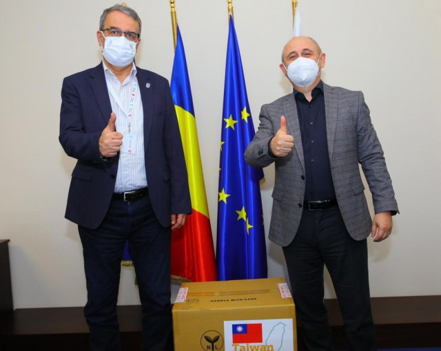 200.000 de măști de protecție donate de Primăria orașului taiwanez Kaohsiung vor fi distribuite la Constanța